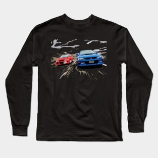 evo 6 TME vs sti 22B Long Sleeve T-Shirt